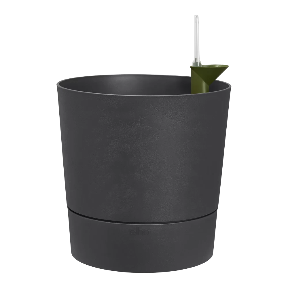 Bloempot Elho Greensense Aqua Care Rond - D30 X H29cm - Houtskoolgrijs - Afbeelding 2