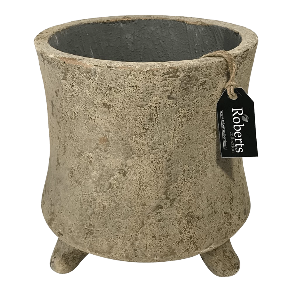 Bloempot Freemont - D19 X H21cm - Cream 1 Bloempot Freemont - D19 X H21cm - Cream