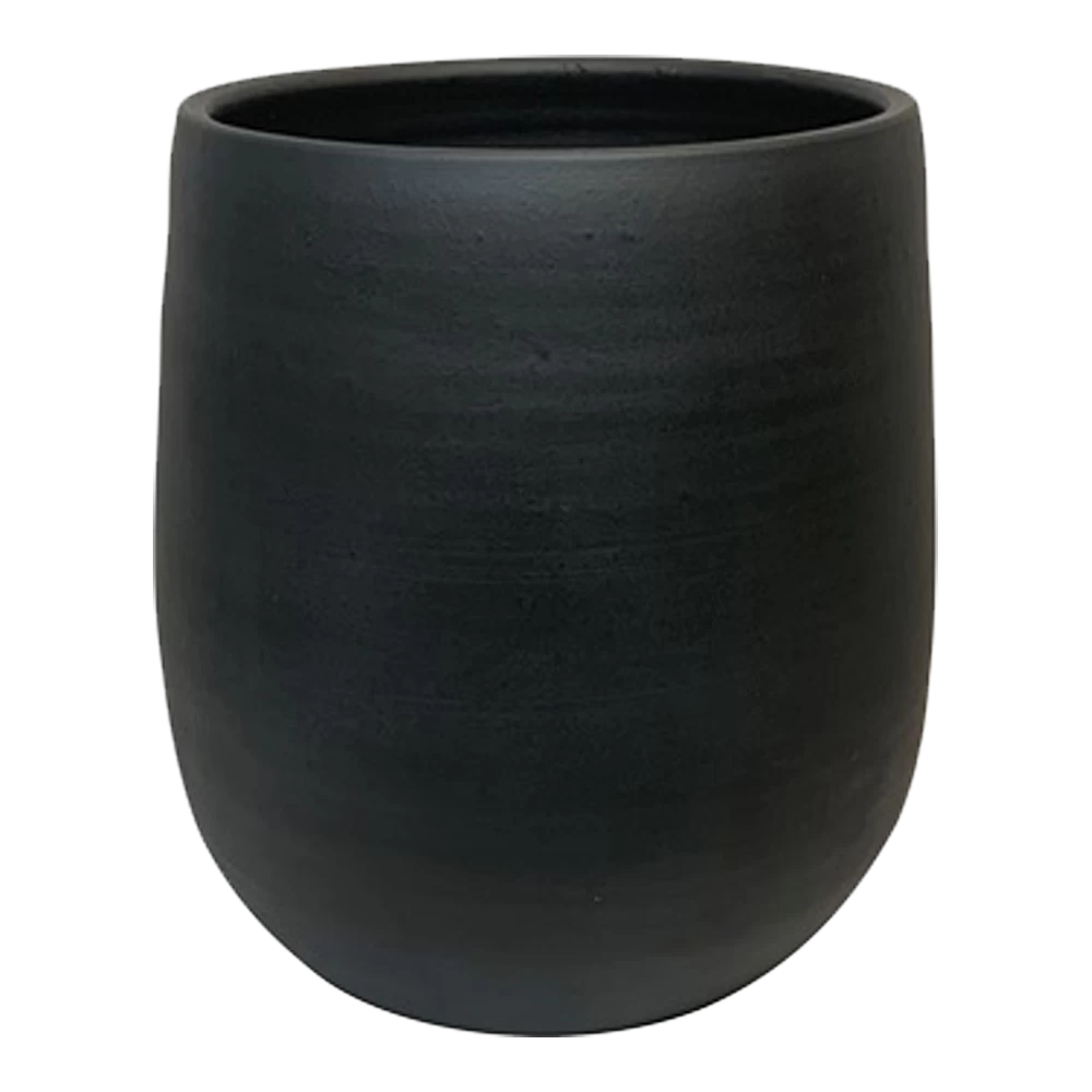 Bloempot Hamelton - D38 X H40cm - Mat Zwart 1 Bloempot Hamelton - D38 X H40cm - Mat Zwart