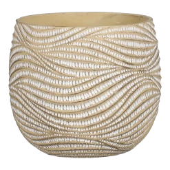 Bloempot Hendrick - D23,5 X H20cm - Creme
