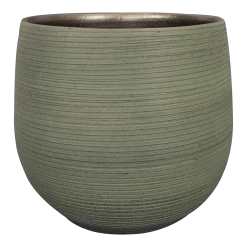 Bloempot Lydia - D36 X H32cm - Shiny Green