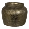 Bloempot Marrakesh - D21 X H17cm - Zilver Goud