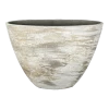 Bloempot Miami Ovaal - L33 X D13 X H24cm - Grijs