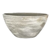 Bloempot Miami Ovaal - L35 X D16 X H19cm - Grijs
