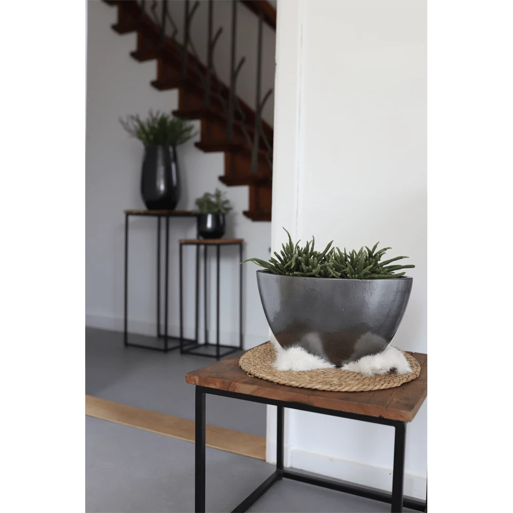 Bloempot Petra - D23 X H20cm - Platinum 3 Bloempot Petra - D23 X H20cm - Platinum - Afbeelding 3