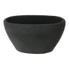 Bloempot Shanon Ovaal - L28 X B18 X H14cm - Mat Zwart