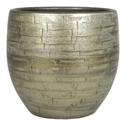 Bloempot Steef - D45 X H45cm - Industrieel Goud