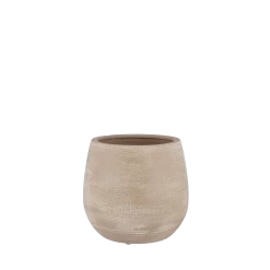 Bloempot Victor - H24 X D25cm - Beige