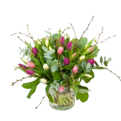 Boeket Kleurrijke Tulp Middel