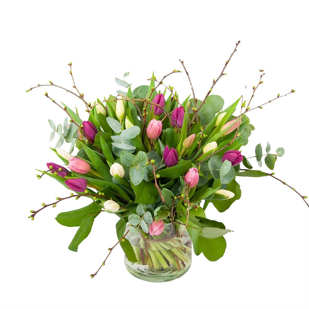 Boeket Kleurrijke Tulp Middel 1 Boeket Kleurrijke Tulp Middel