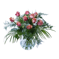 Boeket Rosa Roze Middel