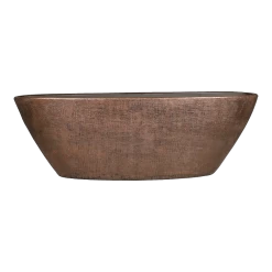 Bloempot Mira Ovaal - L69 X B17 X H25cm - Koper