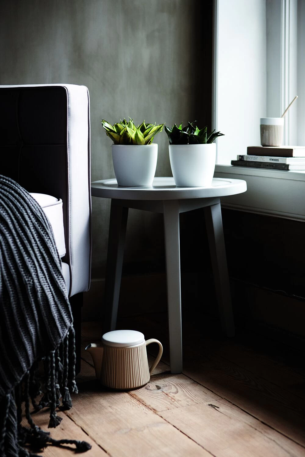 Bloempot Elho Brussels Diamond Rond 30cm - Wit 4 Bloempot Elho Brussels Diamond Rond 30cm - Wit - Afbeelding 4