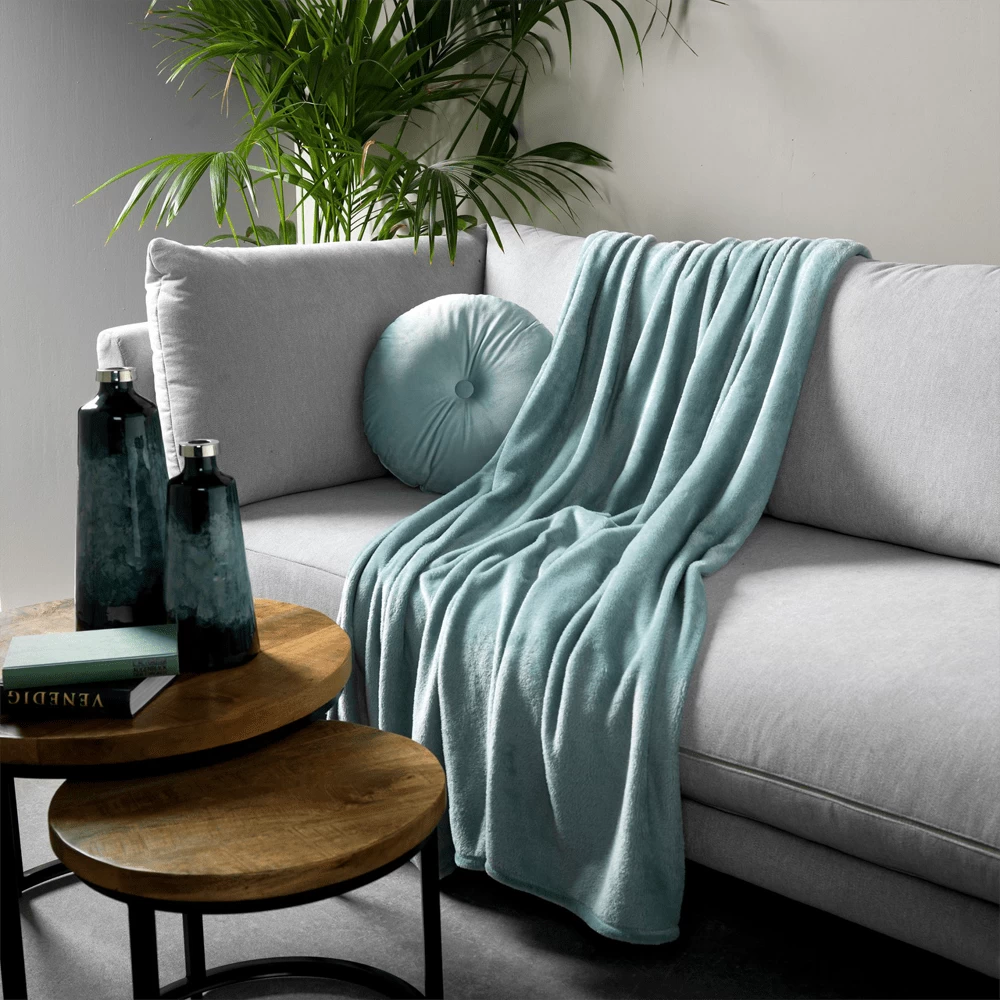 Dutch Decor Plaid Harvey - 150x200cm - Jadeite 2 Dutch Decor Plaid Harvey - 150x200cm - Jadeite - Afbeelding 2