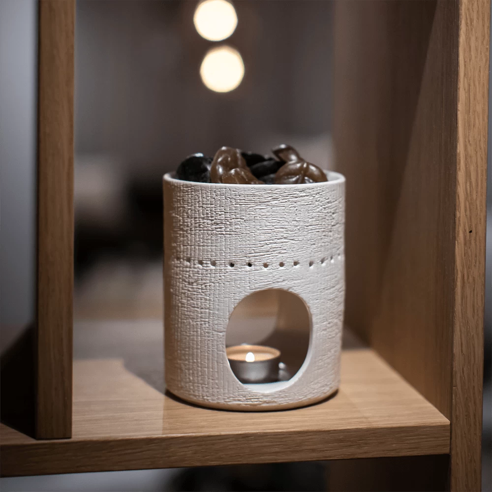 Geurchips Brander Fossil Rond Wit - ScentChips 2 Geurchips Brander Fossil Rond Wit - ScentChips - Afbeelding 2