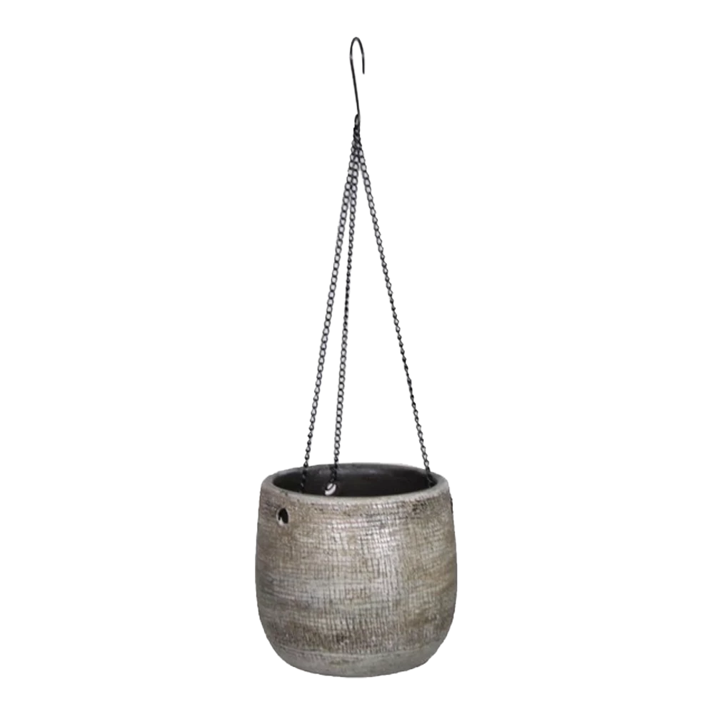 Hangpot Mira - D18 X H16cm - Wit 1 Hangpot Mira - D18 X H16cm - Wit