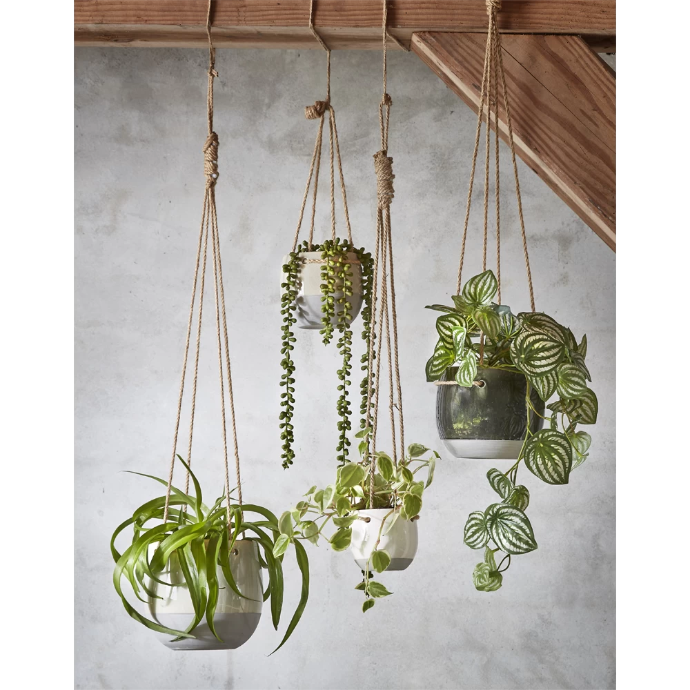 Hangpot Resa - D16,5 X H13,5cm - Wit 2 Hangpot Resa - D16,5 X H13,5cm - Wit - Afbeelding 2