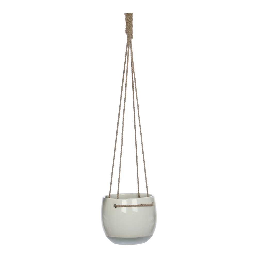 Hangpot Resa - D18,5 X H17cm - Wit 1 Hangpot Resa - D18,5 X H17cm - Wit