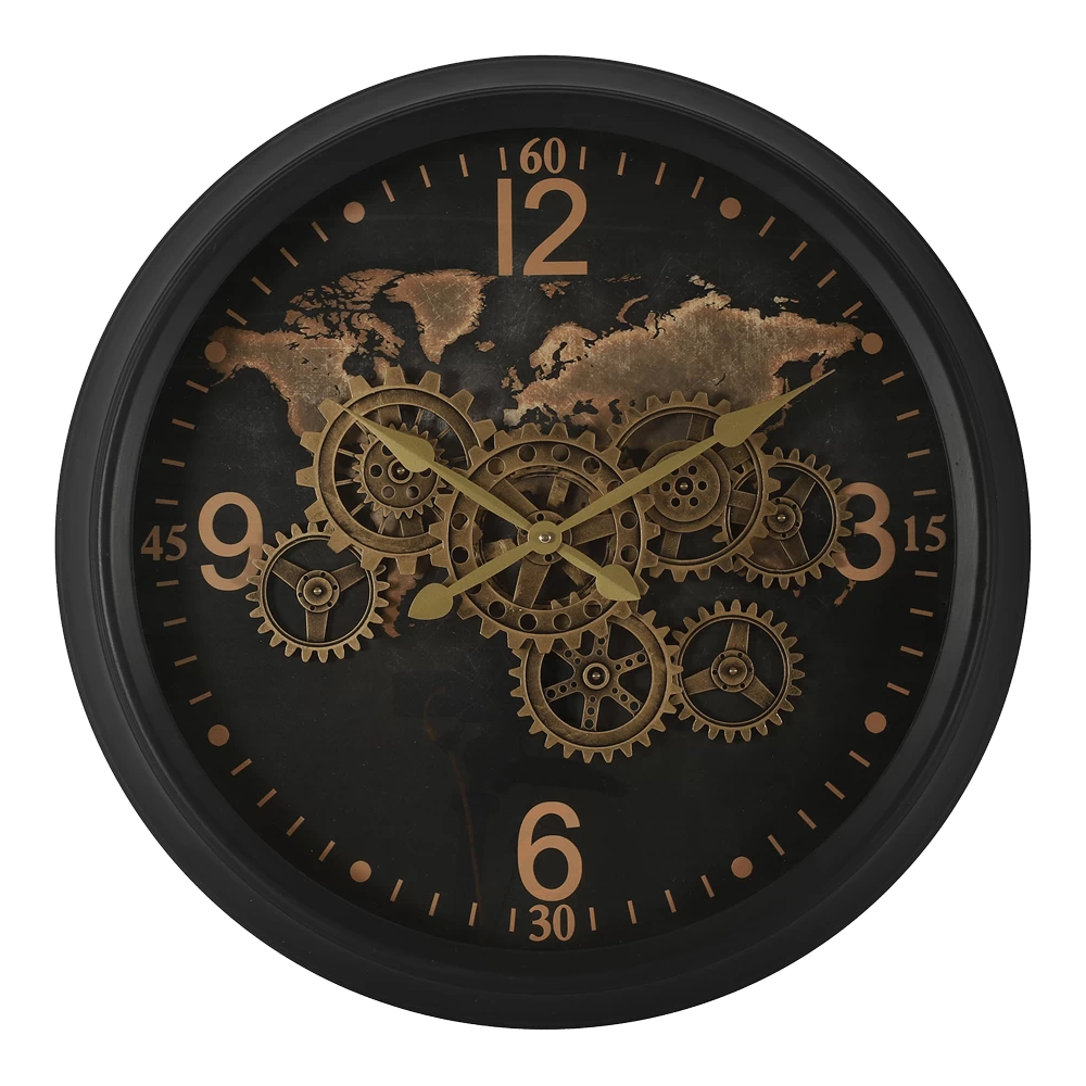 Klok Carta Zwart U00f8 60 Cm - Wandklok 1 Klok Carta Zwart U00f8 60 Cm - Wandklok