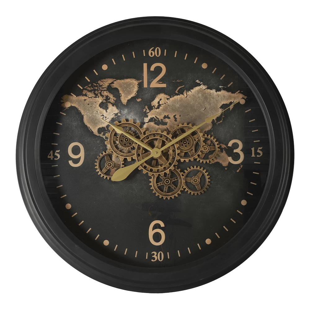 Klok Carta Zwart U00f8 80 Cm - Wandklok 1 Klok Carta Zwart U00f8 80 Cm - Wandklok