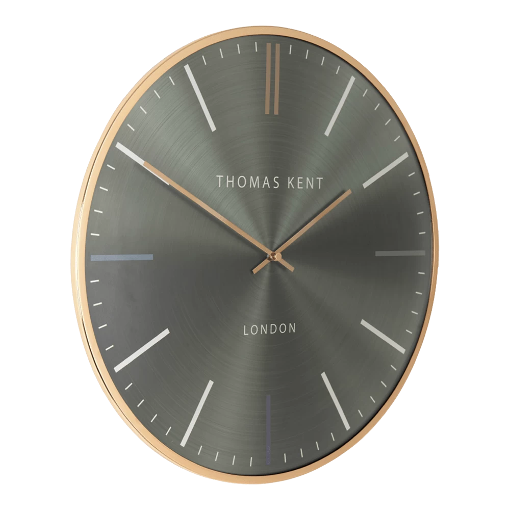 Klok Oyster Advocado Groen/goud U00f8 40 Cm - Wandklok 1 Klok Oyster Advocado Groen/goud U00f8 40 Cm - Wandklok