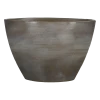 Bloempot Lester Ovaal - L40 X B20 X H27cm - Donkergrijs