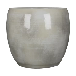 Bloempot Lester - D38 X H35cm - Lichtgrijs