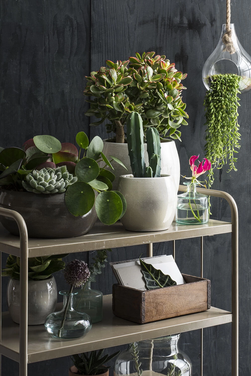 Bloempot Lester - D38 X H35cm - Lichtgrijs 2 Bloempot Lester - D38 X H35cm - Lichtgrijs - Afbeelding 2