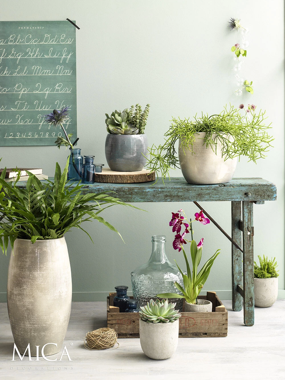 Bloempot Lester Hoog - D39 X H70cm - Lichtgrijs 2 Bloempot Lester Hoog - D39 X H70cm - Lichtgrijs - Afbeelding 2