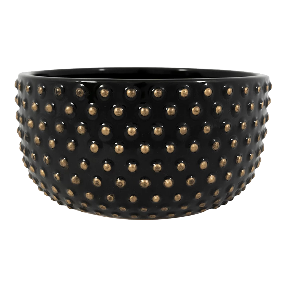 Plantenschaal Bolino - D20 X H11cm - Shiny Black 1 Plantenschaal Bolino - D20 X H11cm - Shiny Black