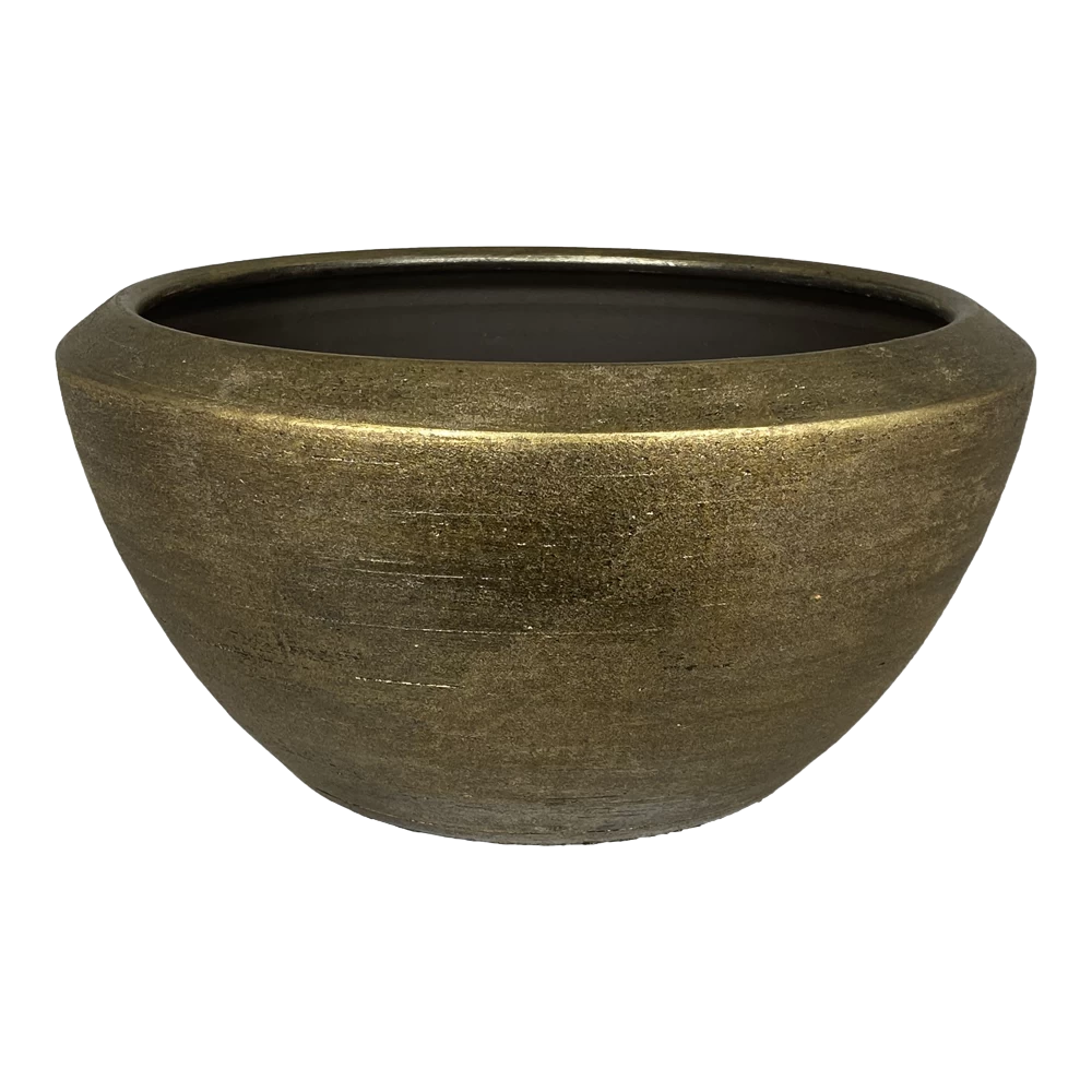 Plantenschaal Kos - D25 X H16cm - Goud 1 Plantenschaal Kos - D25 X H16cm - Goud