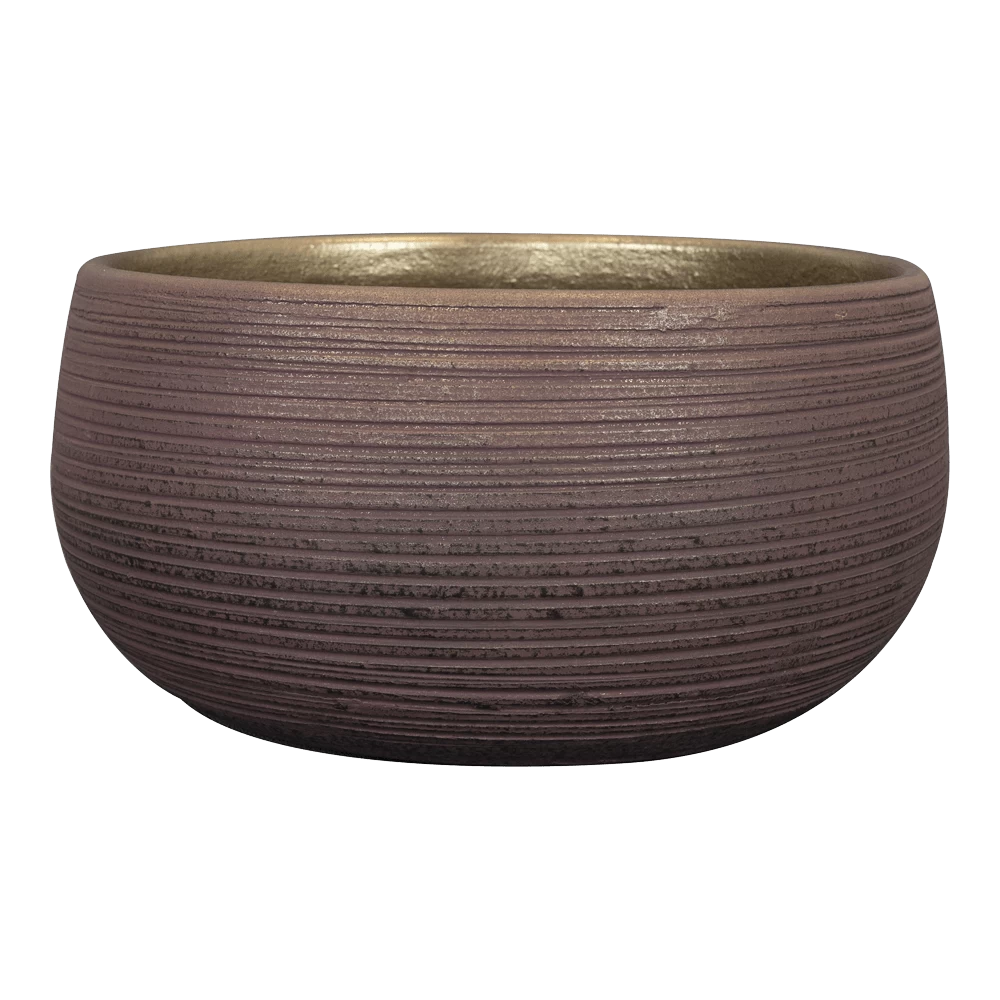 Plantenschaal Lydia - D28 X H13cm - Shiny Purple 1 Plantenschaal Lydia - D28 X H13cm - Shiny Purple