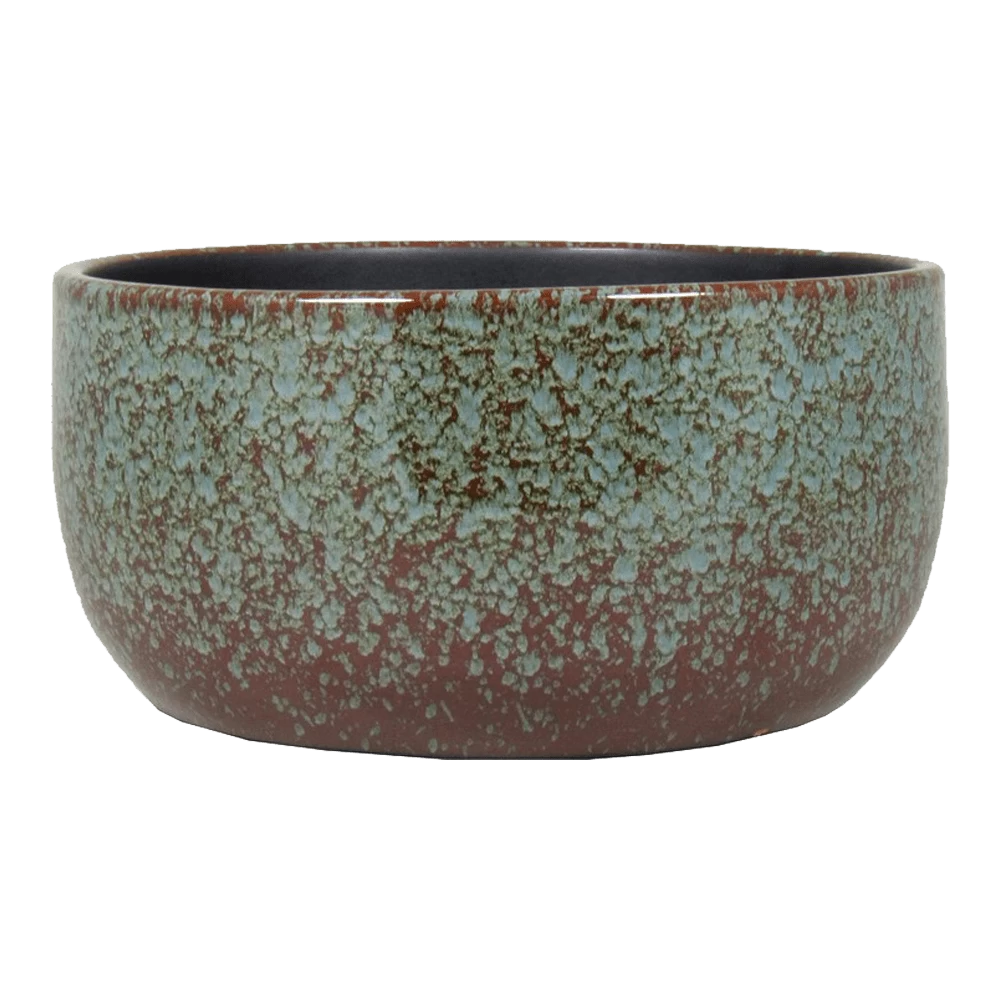 Plantenschaal Sepp - D35 X H17cm - Blauw 1 Plantenschaal Sepp - D35 X H17cm - Blauw