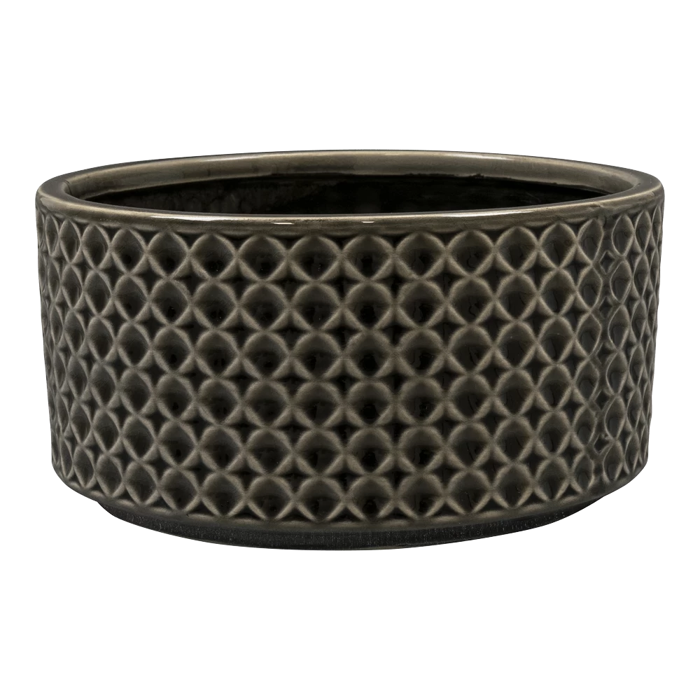 Plantenschaal Thies - D20 X H10cm - Antraciet 1 Plantenschaal Thies - D20 X H10cm - Antraciet
