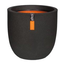 Capi Bloempot Bol Urban Smooth NL - D43 X H41cm - Zwart