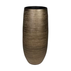 Bloempot Ryan Hoog - D21 X H68cm - Shiny Gold
