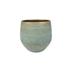 Bloempot Ryan - D26 X H26cm - Shiny Blue