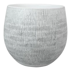 Bloempot Ryan - D36 X H32cm - White Black