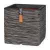 Capi Plantenbak Vierkant Nature Rib NL - L30 X B30 X H30cm - Antraciet