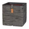 Capi Plantenbak Vierkant Nature Rib NL - L40 X B40 X H40cm - Antraciet
