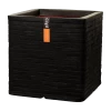 Capi Plantenbak Vierkant Nature Row NL - L40 X B40 X H40cm - Zwart
