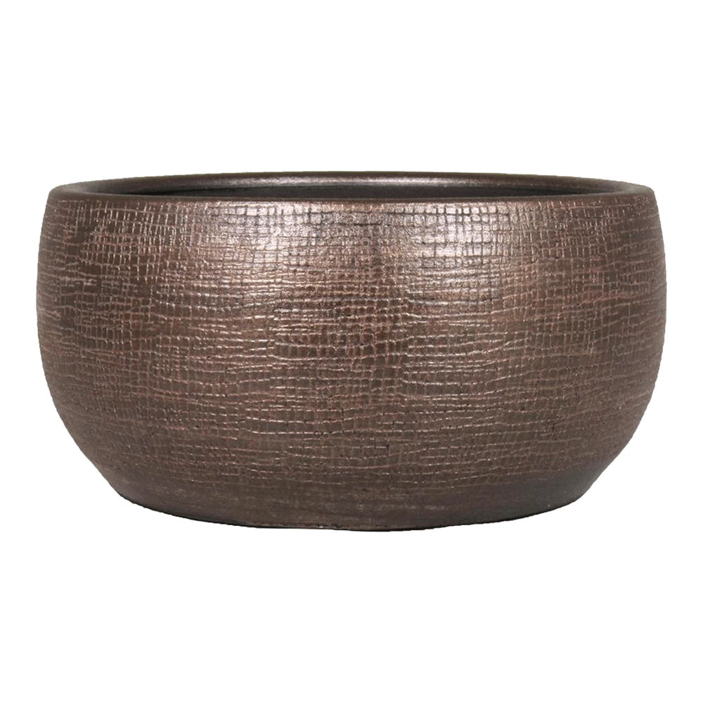 Plantenschaal Mira - D34 X H15cm - Koper 1 Plantenschaal Mira - D34 X H15cm - Koper