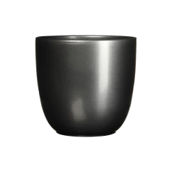 Bloempot Tusca - D25 X H23cm - Antraciet