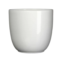 Bloempot Tusca - D31 X H28.5cm - Wit