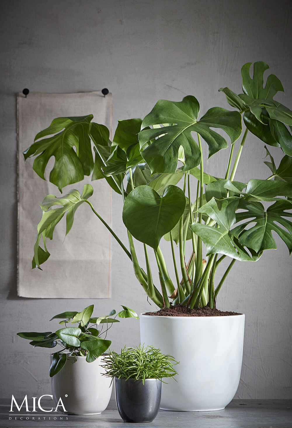 Bloempot Tusca - D31 X H28.5cm - Wit 2 Bloempot Tusca - D31 X H28.5cm - Wit - Afbeelding 2