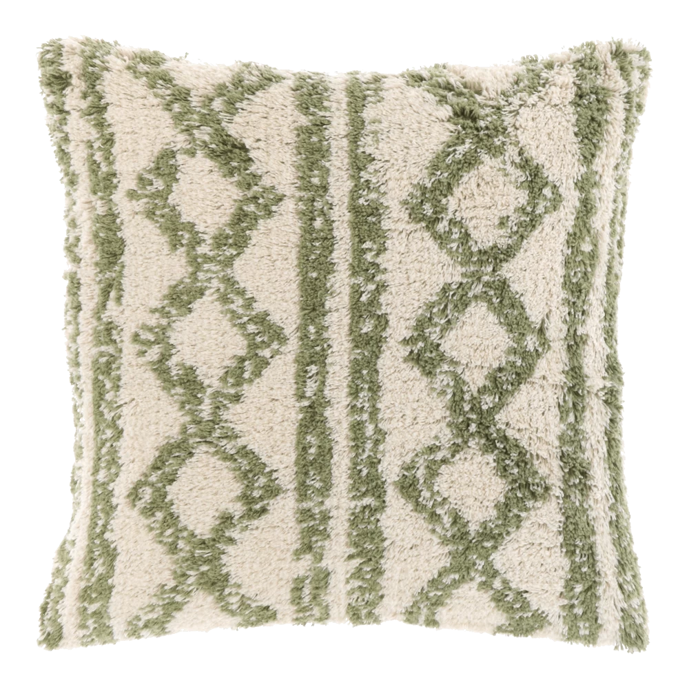 Unique Living Sierkussen Elliot - 45x45cm - Olive Green 1 Unique Living Sierkussen Elliot - 45x45cm - Olive Green