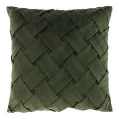 Unique Living Sierkussen Viktor - 45x45cm - Deep Green