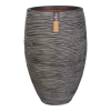 Capi Bloempot Hoog Nature Elegant Deluxe Rib NL - D56 X H84cm - Antraciet
