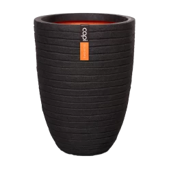 Capi Bloempot Nature Elegant Row NL - D34 X H47cm - Zwart