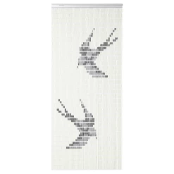 Vliegengordijn Zwaluwen - Creme/Zwart - 100 X 232cm - Sun-Arts